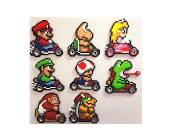 Mario Kart Perler Bead Art: 8-Bit Pixel Racer