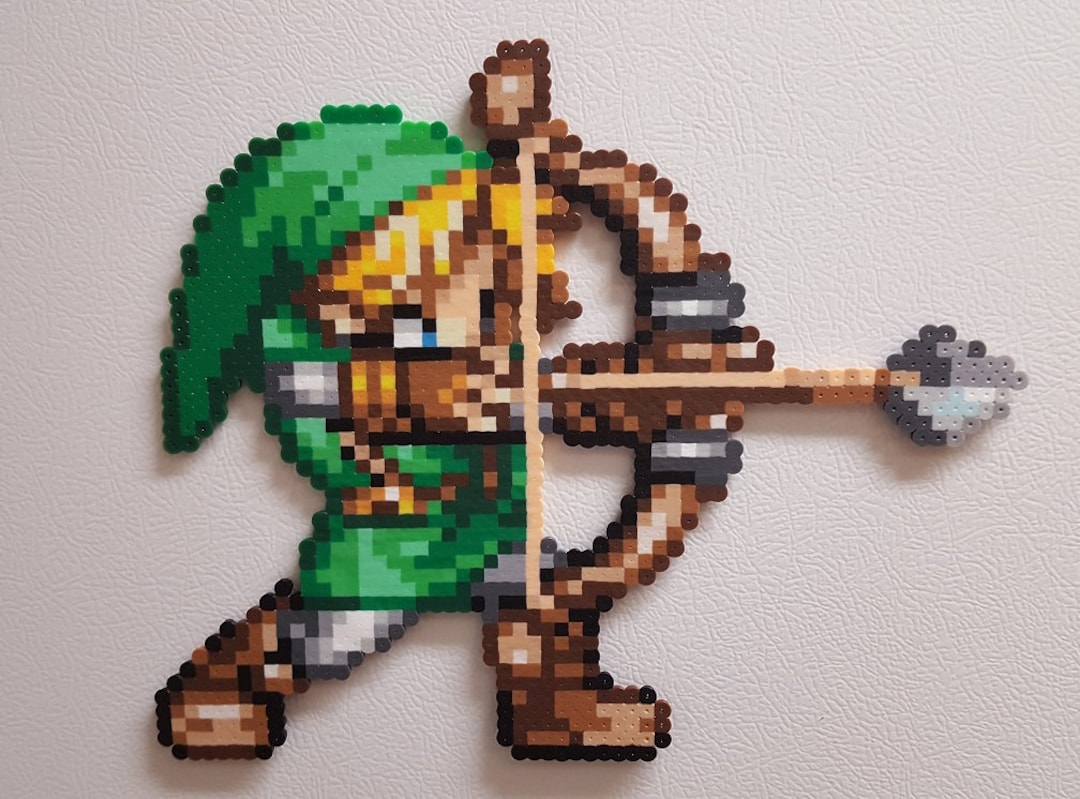 Legend of Zelda Link Perler Beads Zelda Nintendo Art 