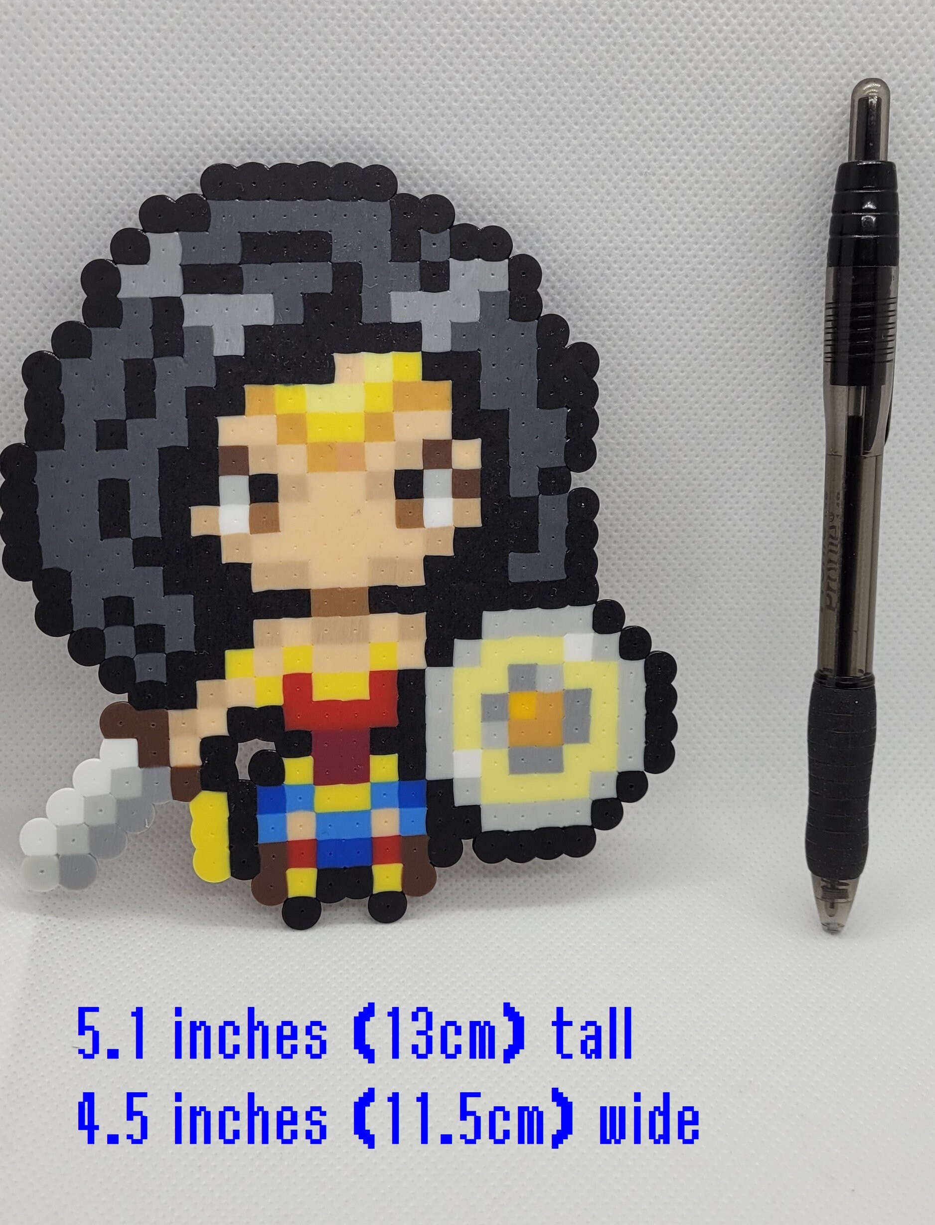 Wonder Woman Perler Beads Pixel Art comic book gift girl 