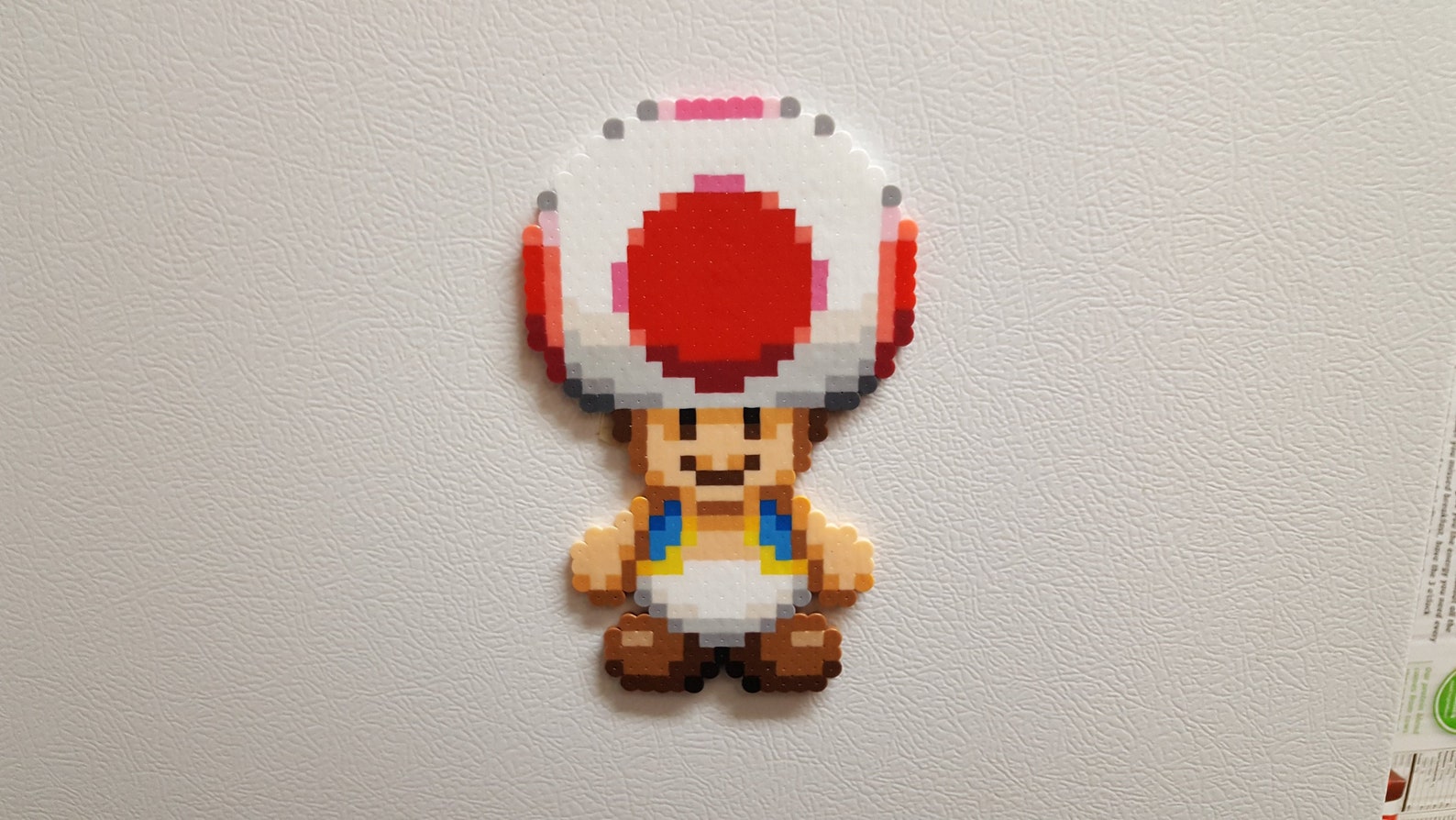 Toad Perler Beads Super Mario Bros game sprite pixel bead Etsy