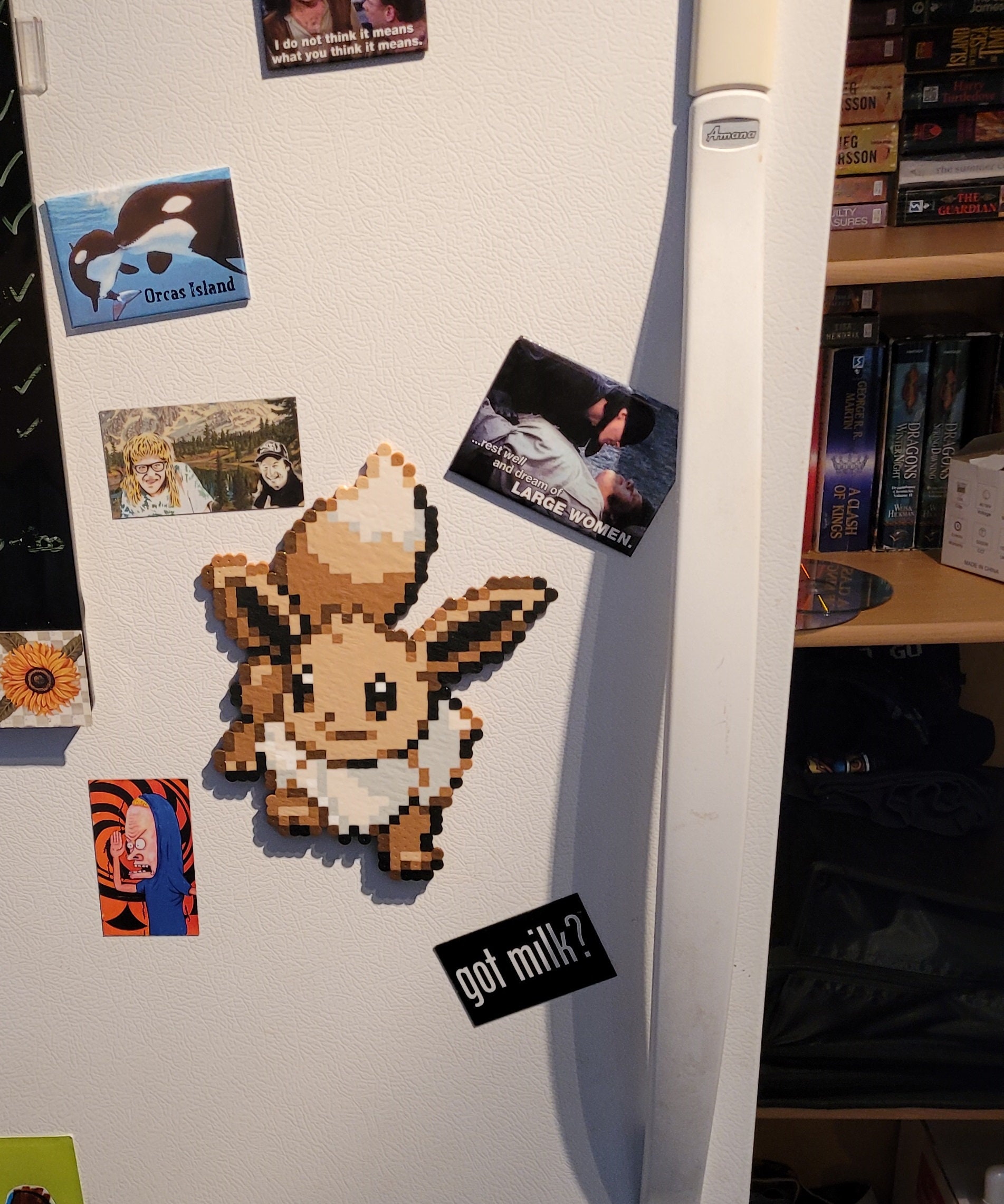 イーブイのパーラーアートマグネット、ポケモンイーブイギフト、8 