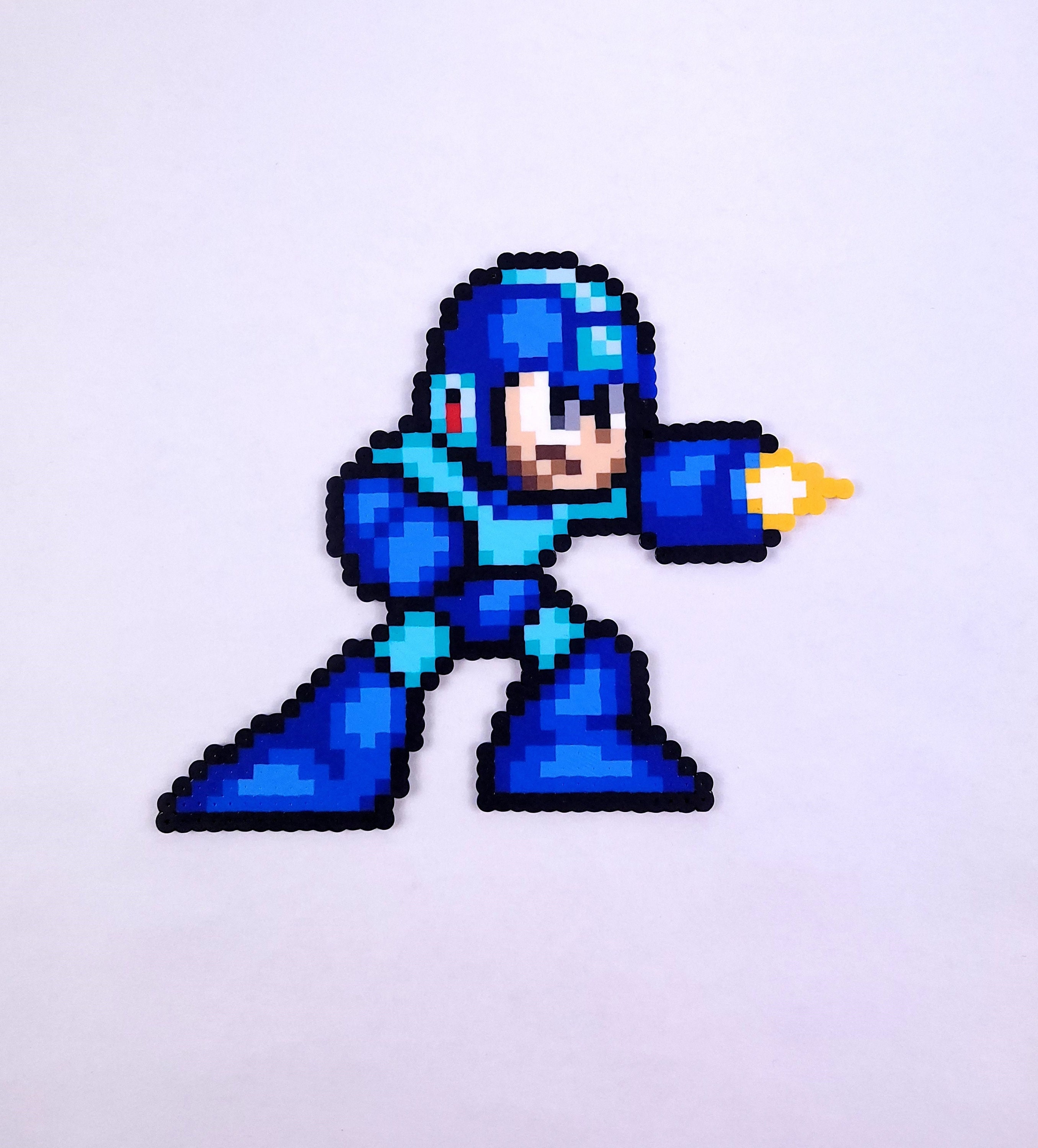 MegaMan Pixel Portachiavi In Gomma 6 Cm, Colore Luminoso, Licenza Ufficiale