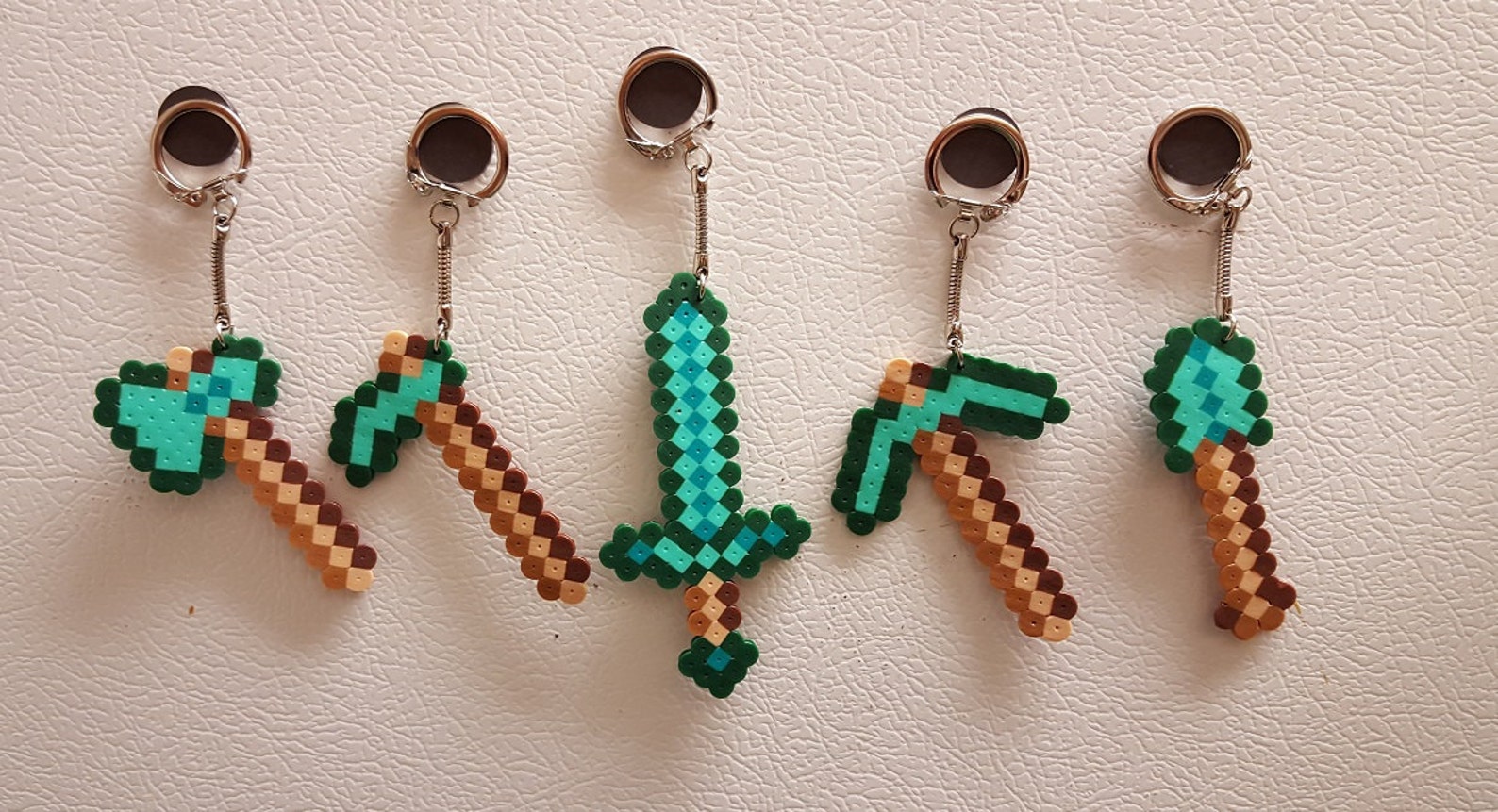 Minecraft Perler beads hama beads minecraft sword Etsy Polska