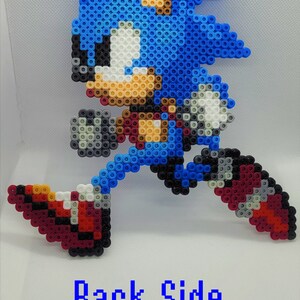 Sonic perler beads, Tails, bead sprite, 8 bit pixel art, Knuckles the Echidna, Hedgehog, Sonic 2, Sonic 3, sega genesis, robotnik