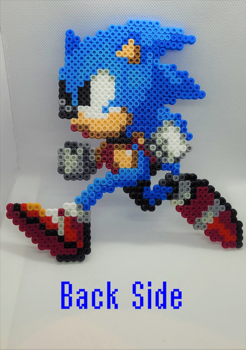 Sonic Perler Beads Tails Bead Sprite 8 Bit Pixel Art - Etsy Canada