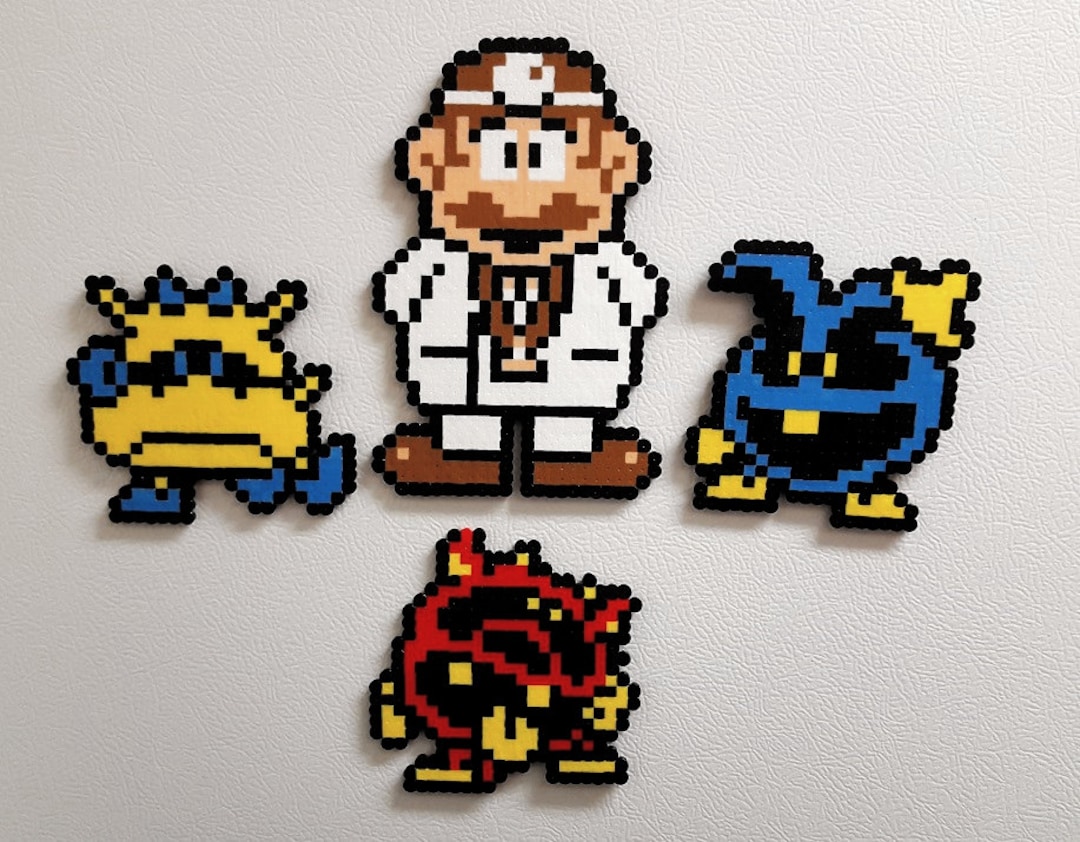 ドクターマリオ パーラービーズのピクセルアート - Etsy 日本