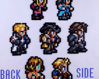 その他 beads art Final Fantasy 8 Perler Bead Art, Squall, Fridge Magnets, FF8