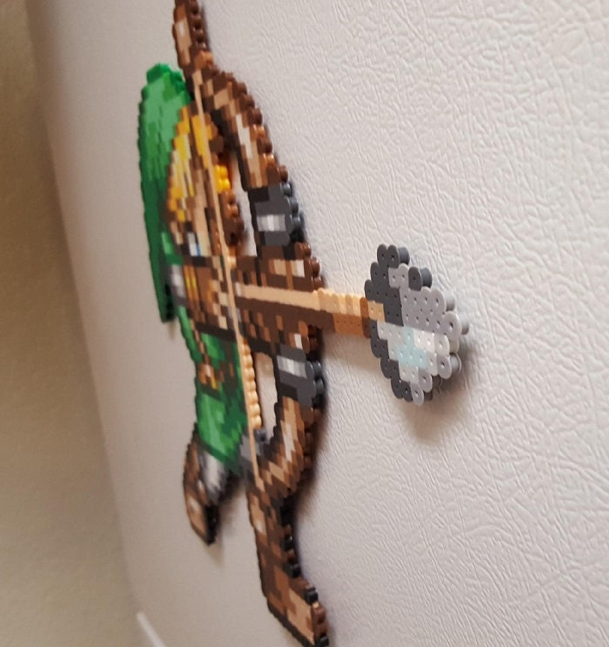 Link Perler Art Pixel Link Magnet, 8 Bit Link Art, the Legend of Zelda ...