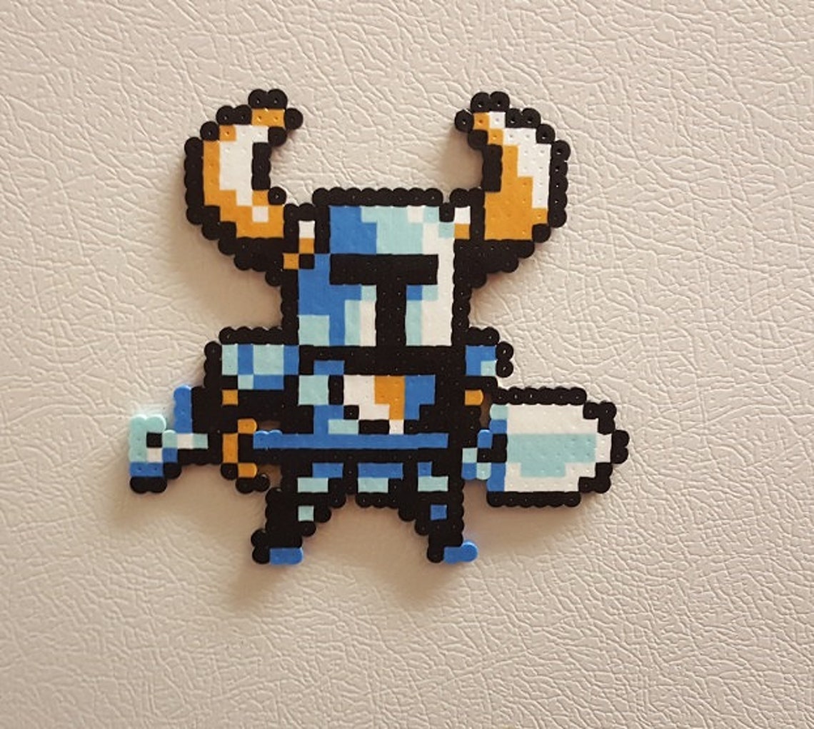 Shovel Knight Perler Beads 8 bit hama beads wii perler | Etsy