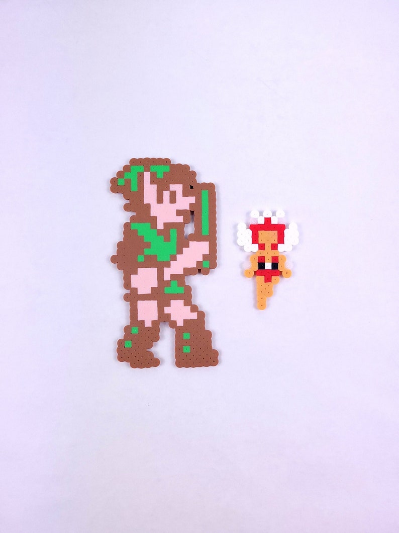 Link Perler, Perler Beads, The legend of Zelda, Perler, hama beads, gifts for gamers, Breath of the Wild, fridge magnet, pixel art