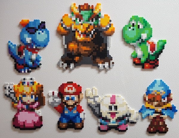Super Mario Rpg Perler Beads 8 Bit Pixel Art Perler Bead Etsy Hong Kong