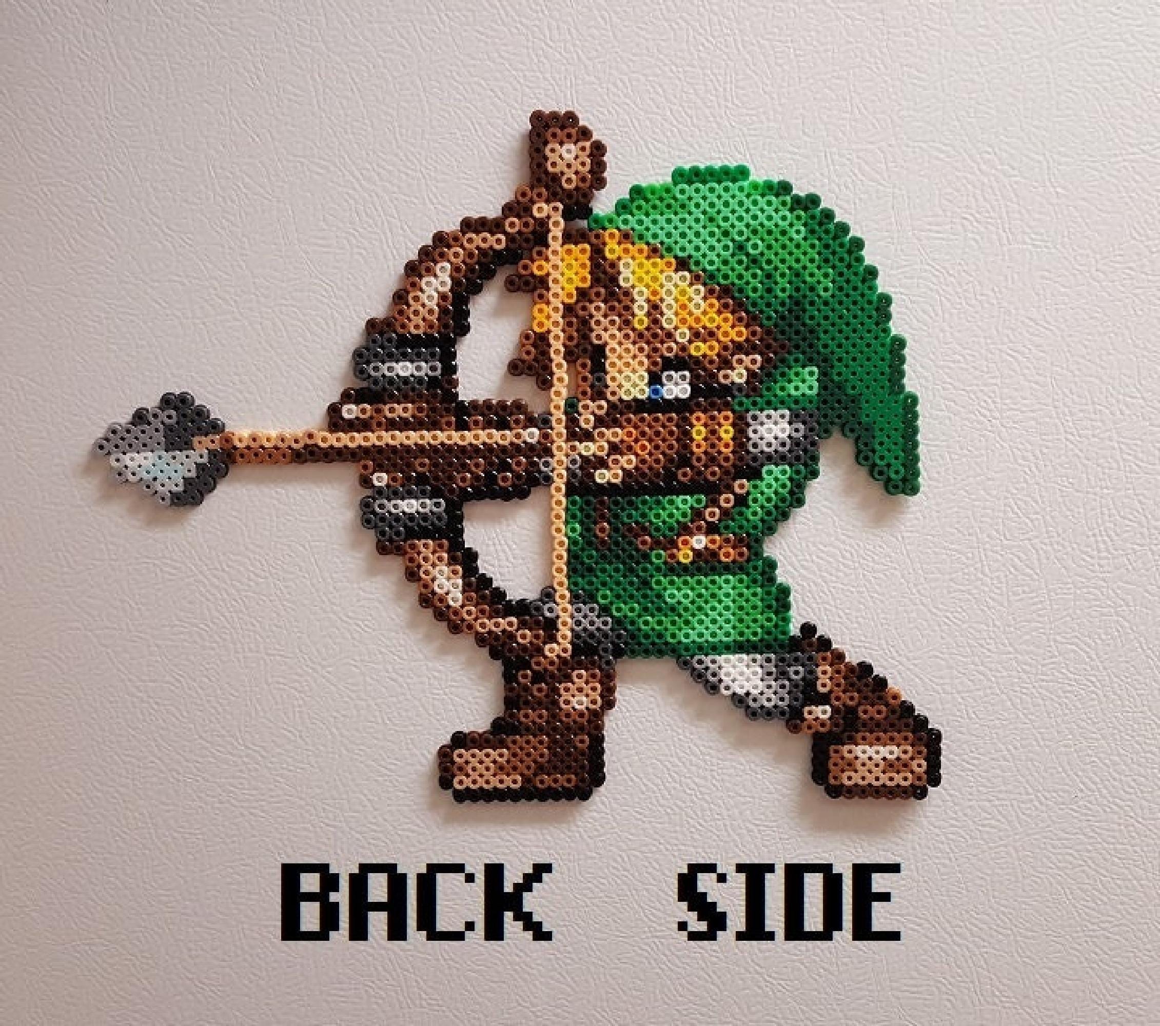 Link Perler Art Pixel Link Magnet, 8 Bit Link Art, the Legend of Zelda ...