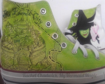 Hand Painted Wicked Wizard of Oz Converse