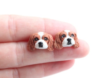 Personalized dog earrings, custom dog jewelry, dog miniature, dog portrait, custom pet gifts, dog owner gift, Mother's Day gift, dog lover