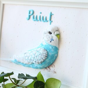 Personalized pet gift, custom portrait, custom bird lover gift, custom parrot portrait, parrot sculpture, pet illustration, custom budgie