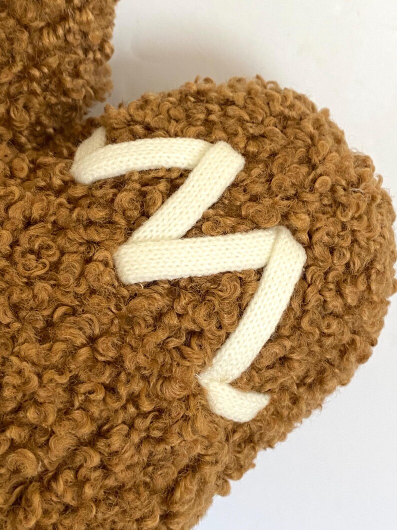 Gingerbread Man Pillow Cozy Christmas Teddy Throw Pillow Home Decor