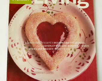 Vintage Martha Stewart Living Magazine February 2000 Valentines Issue