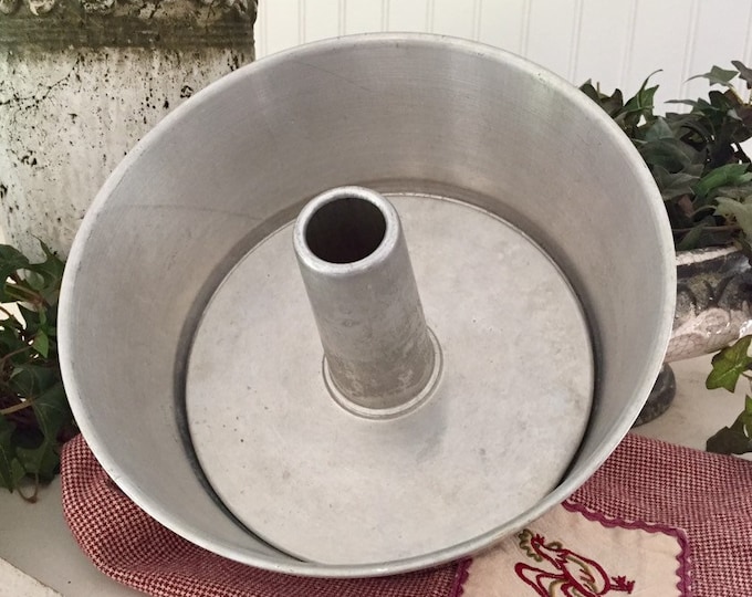 Vintage Angel Food Cake Baking Pan, Aluminum, Farmhouse Kitchen Etsy
