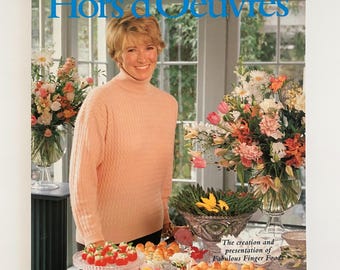 Vintage Martha Stewart Hors D’Oeuvres Cookbook 1984 Paperback First Edition
