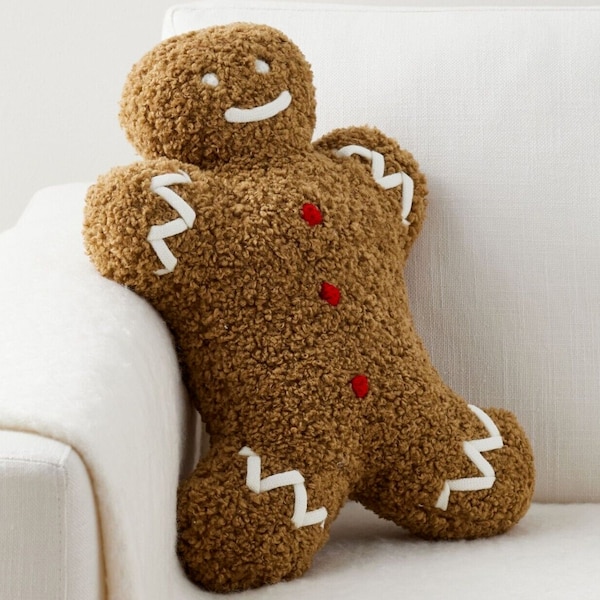 Mr Spice Gingerbread Man Christmas Pillow Pottery Barn