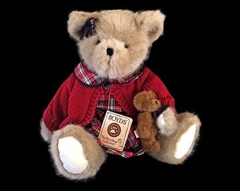 Boyds Bear Sherie B Bearican and Cliff 2004 Best Dressed Series Head Bean Collection