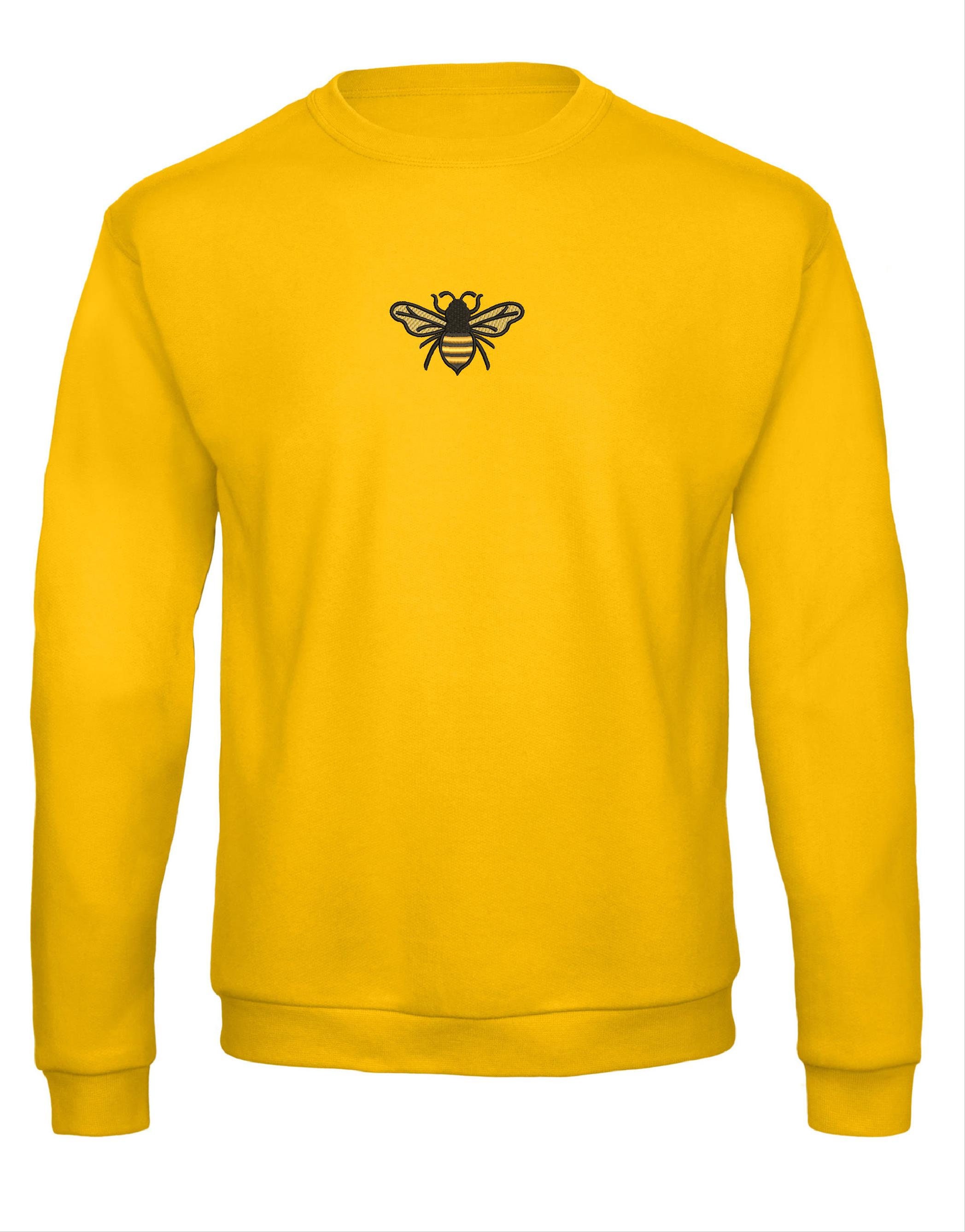 Bee Embroidered Unisex Sweater Etsy