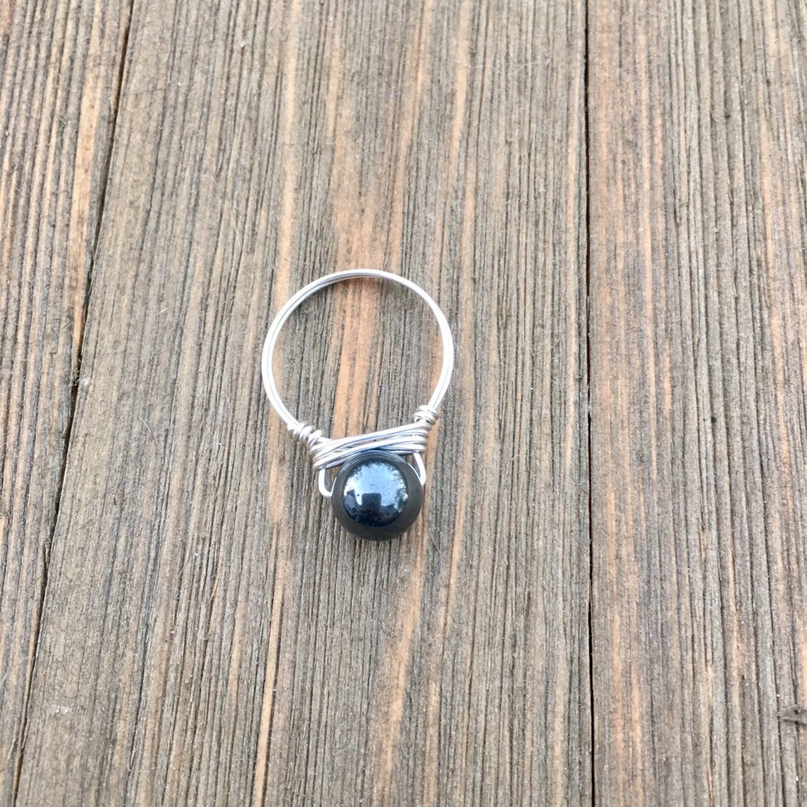 Anillo De Hematita Para Mujeres Y Hombres, Anillo De