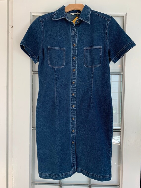 eddie bauer denim dress