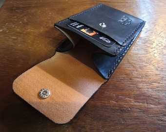 Wallet/Purse for coins, cards and banknotes. European leather. Handmade
