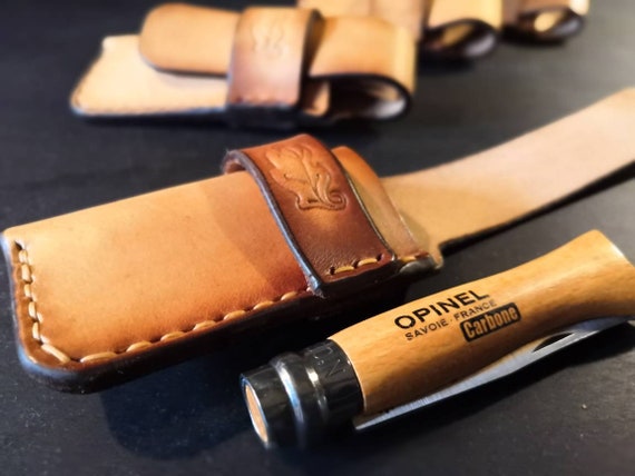 Opinel No 6 Or No 8 Knife Pouch Sheath Sideways Belt Etsy
