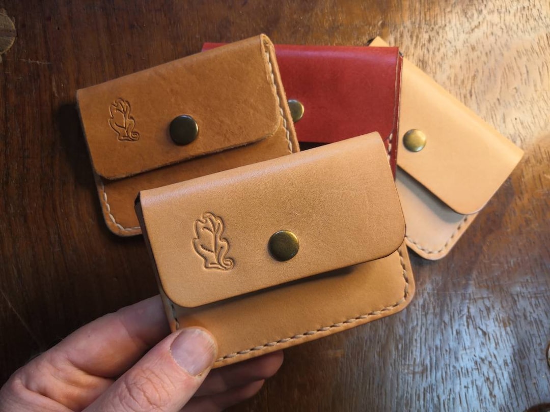Rectangular Coin Purse - Cowhide Leather - Various Colours. READY TO ...
