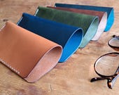 Italian leather glasses case - READY TO POST
