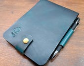 Large Blue (aged effect) Rite in the Rain Notepad Cover - 4" x 6" READY TO POST