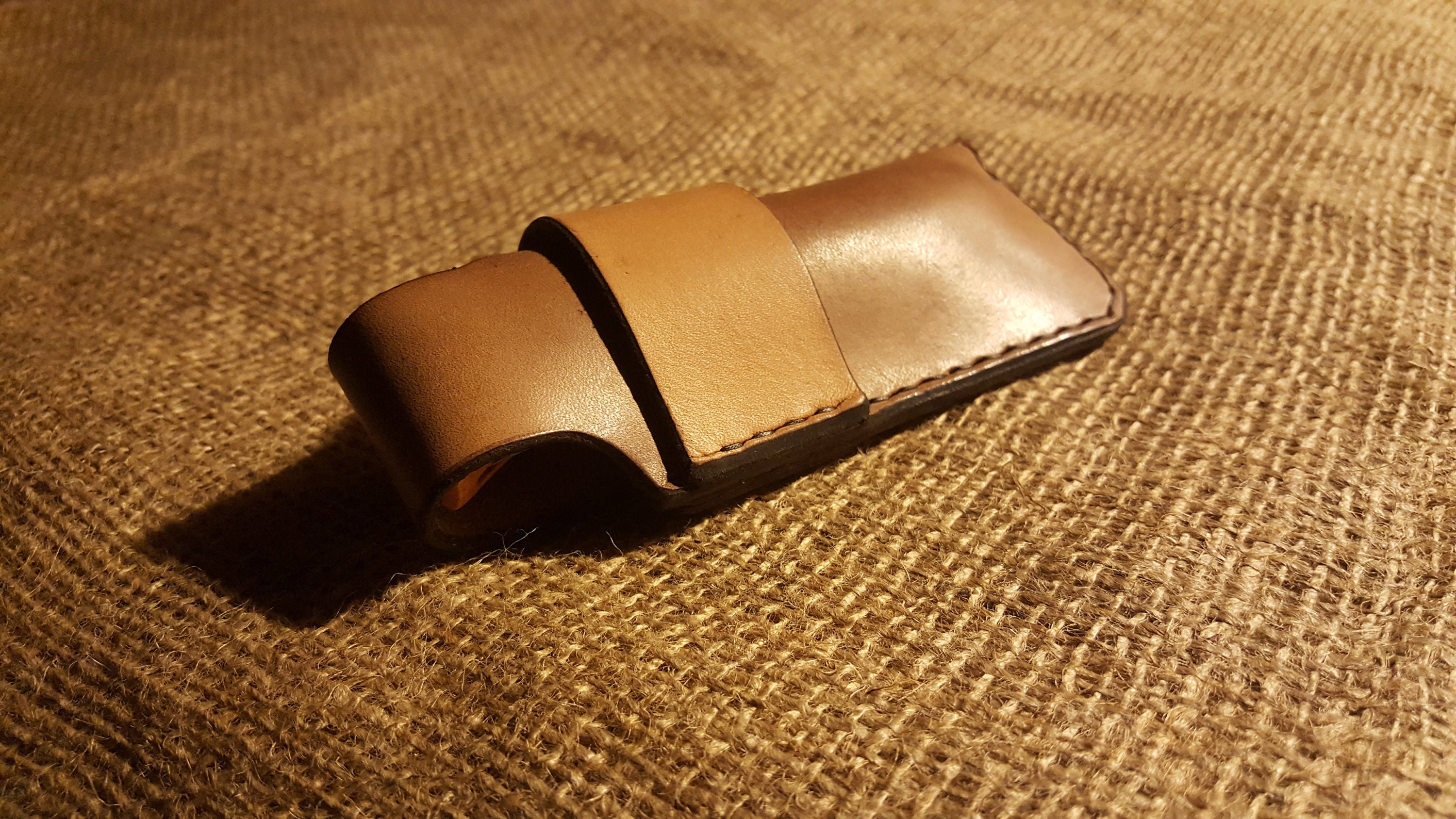 Folding Knife Pouch/sheath Sideways Belt Attachment Etsy