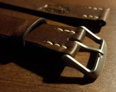 Leather watch strap - British Oak Bark Tanned Leather