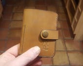 Natural Cowhide Leather Key and Money Wallet