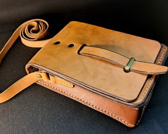 Small Shoulder Bag handmade from British veg-tanned leather