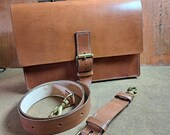 British Leather Briefcase - Shoulder Strap - READY TO POST