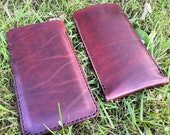 Protect your smartphone, iPad or laptop with a slip-in leather case/sleeve