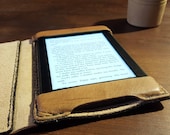 Boox Nova eReader Genuine Leather Case book style with a side flap