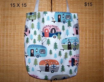 Campers in the Forest Tote