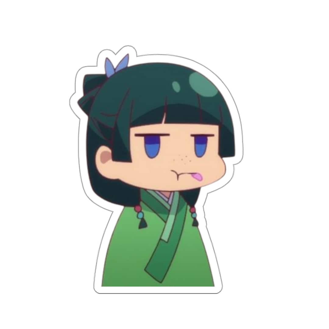 Cute Chibi Maomao Funny Anime Girl Japanese Manga Anime Sticker Etsy