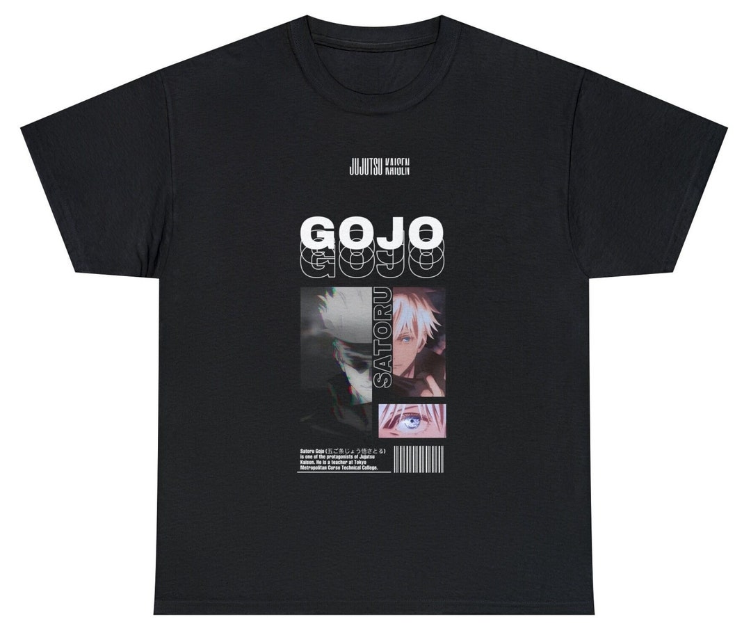 Anime Gojo Shirt Japanese Manga 90s Worn in Style Shirt Etsy UK
