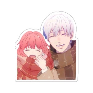 Yuki and Itsuomi Manga Couple Cute Sticker