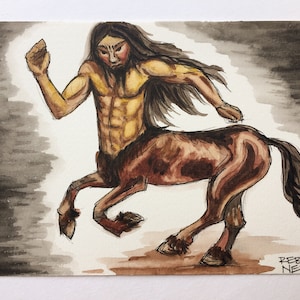 Centaur of Mythical Creatures watercolor limited series