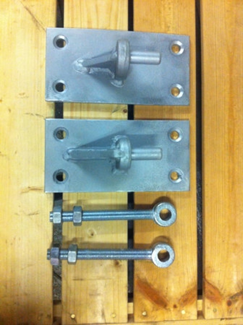 Heavy Duty Galvanised Wrought Iron Gate Hinges 16mm pin with Etsy