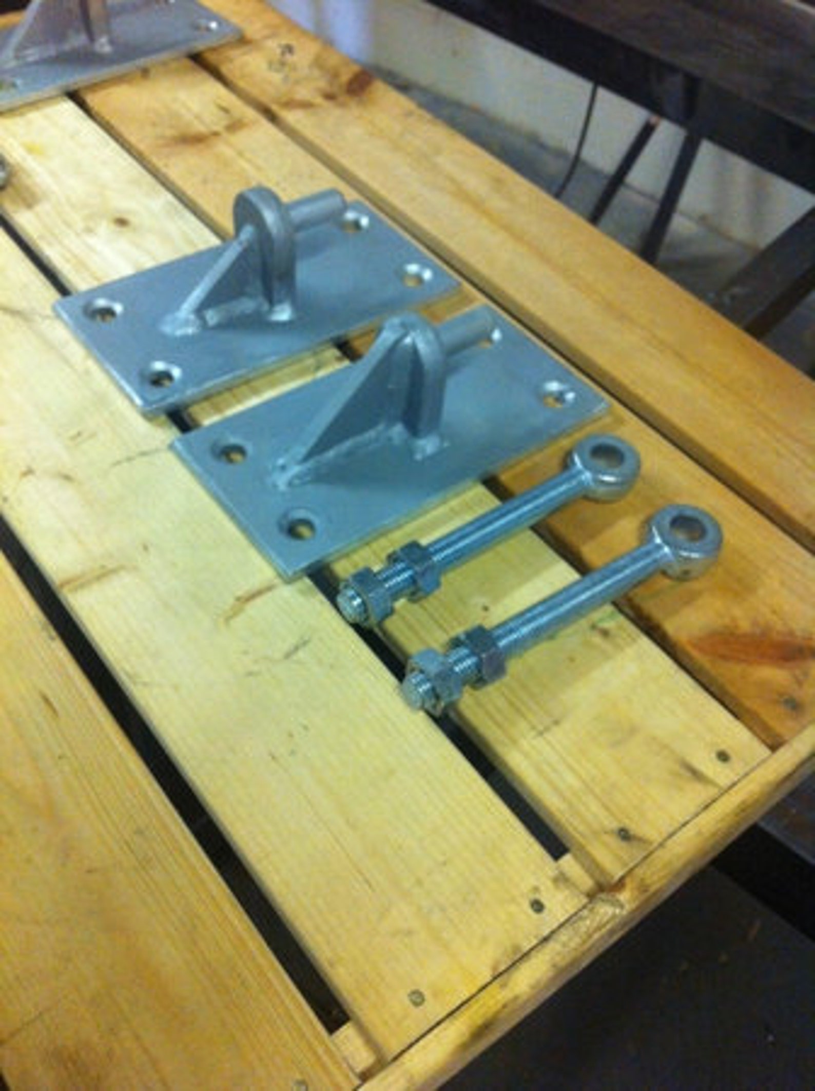 Heavy Duty Galvanised Wrought Iron Gate Hinges 16mm pin with Etsy