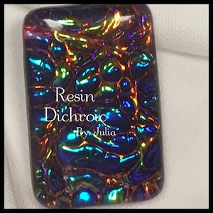 Fusion Film Funky & Chunky Iridescent film, Fusion Film, Faux Dichroic, opalescent film, Knife inlay, Resin Art image 10