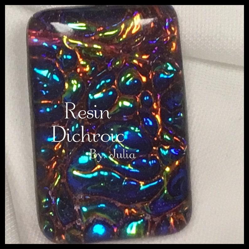 Fusion Film Funky & Chunky Iridescent film, Fusion Film, Faux Dichroic, opalescent film, Knife inlay, Resin Art image 10