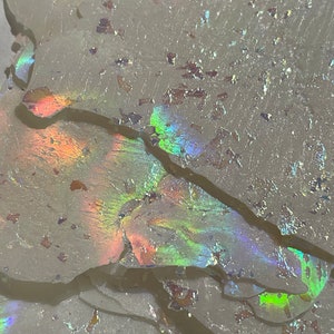 Holographic Fantasy Flake, Flake Glitter, Flake Inlay, Iridescent Flake